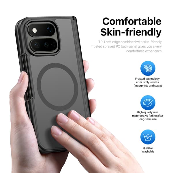DUX DUCIS Yind Series Matte Finish Cover til Google Pixel 11 Pro Fold - Sort Black