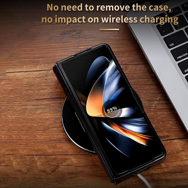 SKALO Samsung Z Fold5 AZNS PU-Läder Skal - Brun Brun