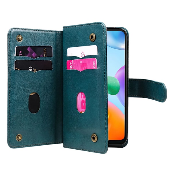 SKALO Xiaomi Redmi 10C 10-FACK Plånboksfodral - Grön Grön