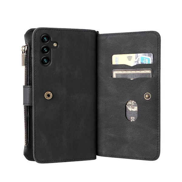 SKALO Samsung A13 5G Big Wallet 17-RUM Pungetui - Sort Black