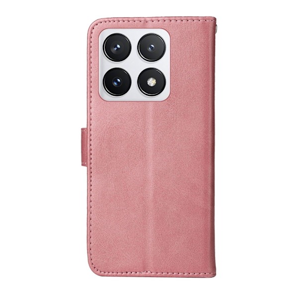 SKALO Xiaomi 14T Pro PU-nahkainen Lompakkokotelo - Valitse väri Pink