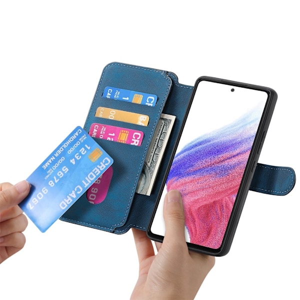 SKALO Samsung S25 Edge CASENEO MW-03 Plånboksfodral - Mörkblå Mörkblå