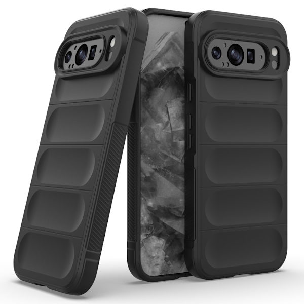 SKALO Google Pixel 9 Pro XL Rugged Bumpers TPU-Cover - Sort Black