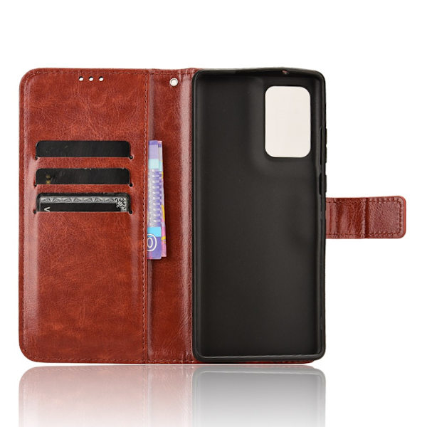 SKALO Motorola Edge 50 Fusion PU-læder Pungetui - Vælg farve Brown