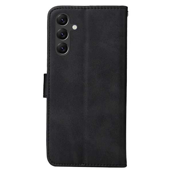 SKALO Samsung A15 5G PU-læder Pungetui - Vælg farve Black