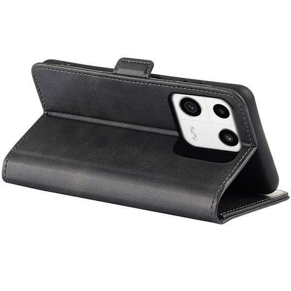 SKALO Xiaomi 13 5G Premium Wallet Flip Cover - Sort Black