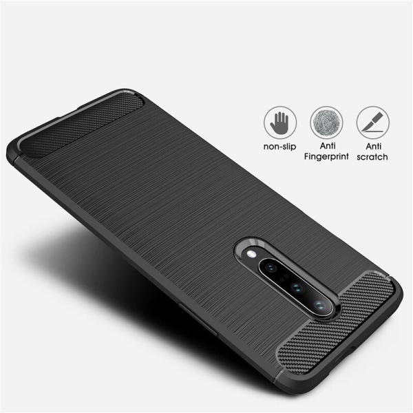 Stødsikker Armour Carbon TPU cover Oneplus 7 Pro - flere farver Red