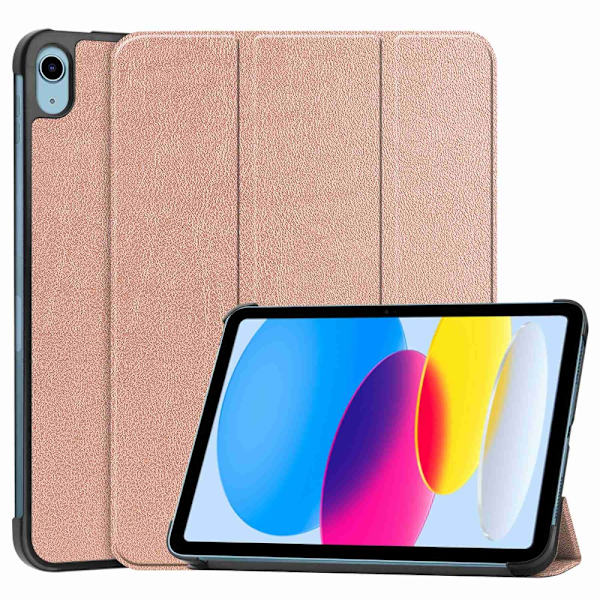 SKALO iPad 10.9 (2022) Trifold Fodral - Roséguld Rosa guld