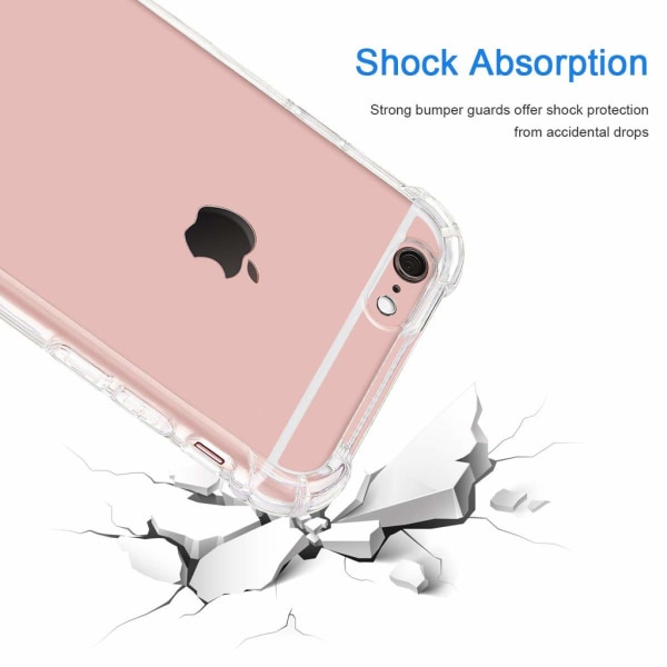 SKALO iPhone 6/6S Ekstra stærk TPU-cover Transparent