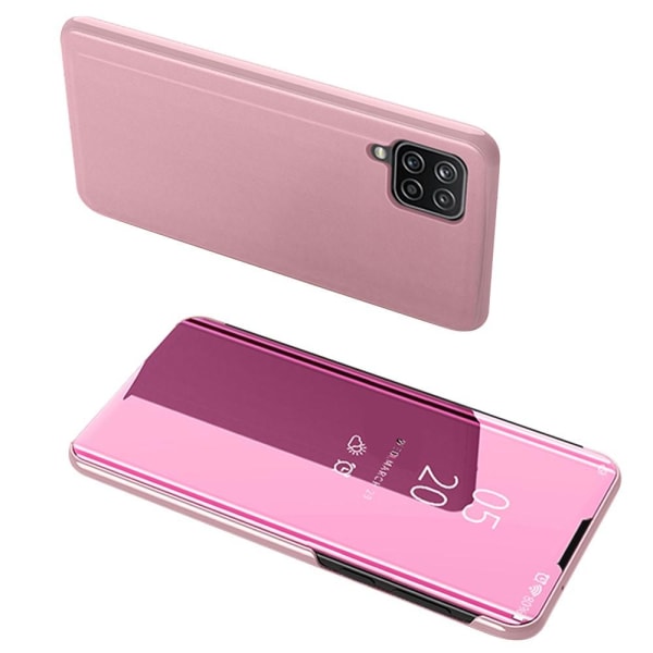 SKALO Samsung A22 4G Clear View Spegel fodral - Rosa Rosa