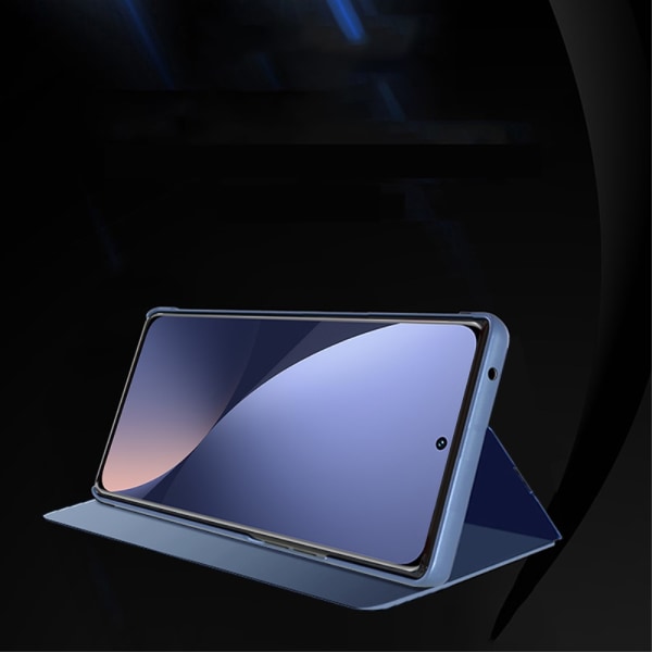 SKALO Xiaomi 12 Pro Clear View Mirror Lompakko - Kulta Gold