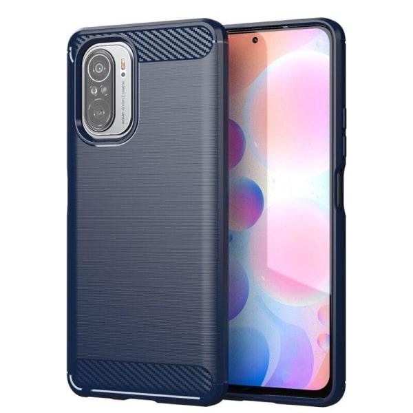 SKALO Xiaomi Mi 11i Armor Carbon Stødsikker TPU-cover - Vælg far Blue