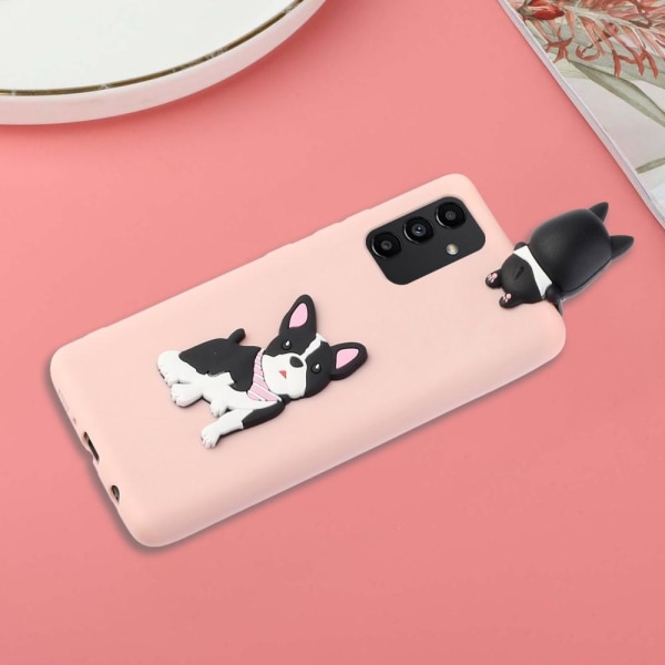 SKALO Samsung A54 5G 3D Cartoon Suojakuori Pink