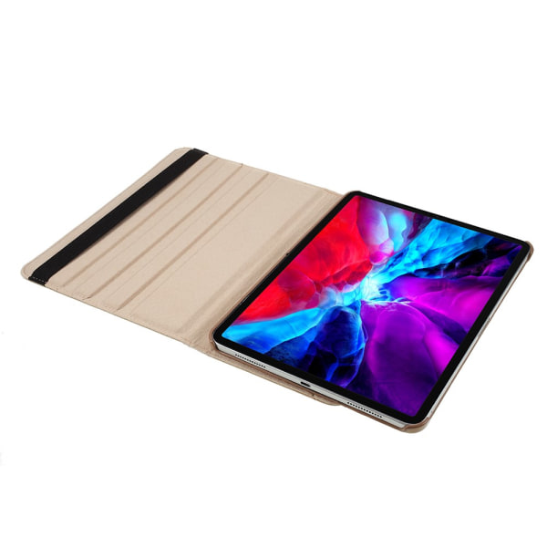 SKALO iPad Pro 12.9 (Gen 4/5/6) 360 Litchi Fodral - Guld Guld