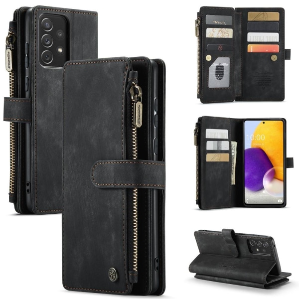 CaseMe Samsung A13 4G CaseMe Big Wallet Lompakkokotelo - Musta Black