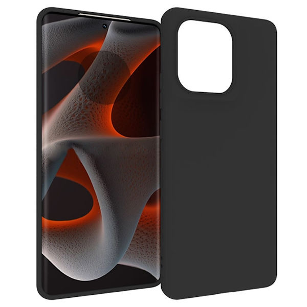 SKALO Motorola Edge 50 Pro 5G Matte Black Ultra-tynd TPU Cover Black