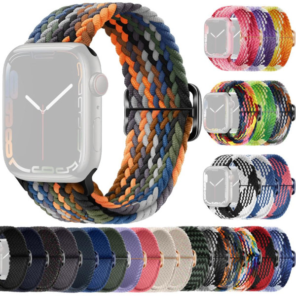SKALO Flettet Rem Apple Watch 42/44/45/49 mm - Vælg farve Multicolor