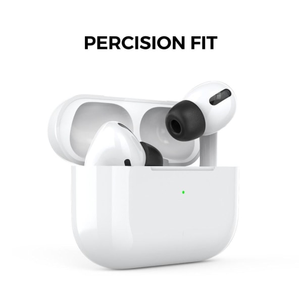 AHASTYLE AirPods Pro 1/2 Ørepropper med Memory Foam Sort - Mediu Black