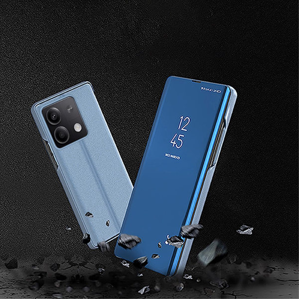 SKALO Xiaomi Redmi Note 13 5G Clear View Lompakkokotelo - Kulta Gold