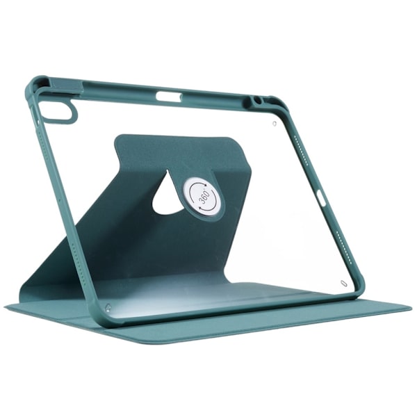 SKALO iPad Air (2020/2022) PU-læder Rotary Kickstand Cover - Grøn Green