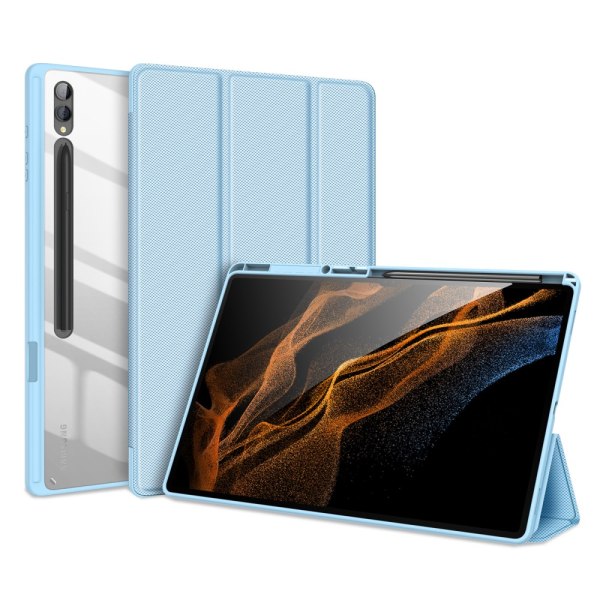 DUX DUCIS Samsung Tab S9 Ultra TOBY Series Trifold Suojakotelo - Turkoosi Turquoise