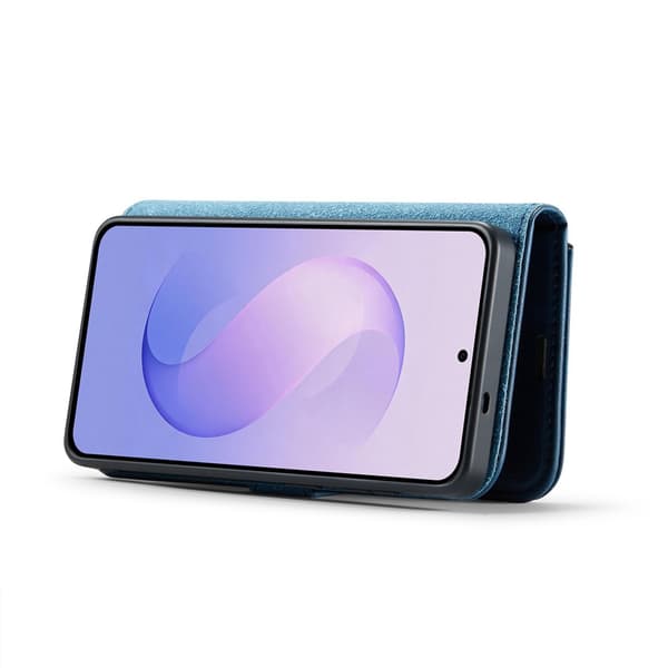 DG MING 2-i-1 Magnet Plånboksfodral för Samsung Galaxy S26 FE - Blå Blå