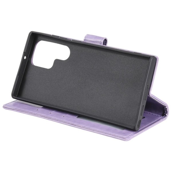 SKALO Samsung S22 Ultra Mandala -lompakkokotelo - violetti Purple