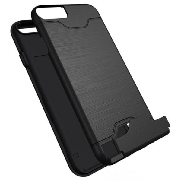 iPhone 6 / 6S | Panser skal | Kortholder - flere farver Black