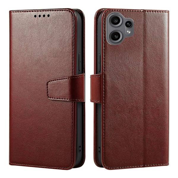 SKALO Nothing CMF Phone 2 Pro PU-nahka Lompakkokotelo - Ruskea Brown
