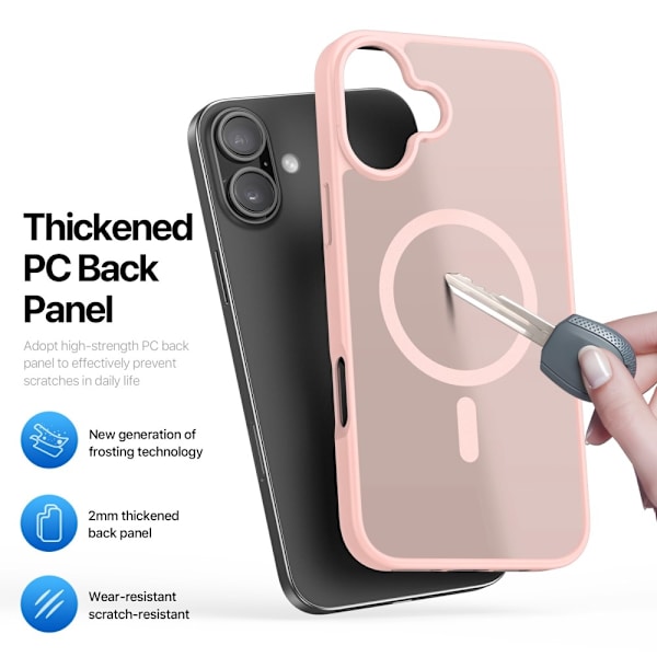DUX DUCIS iPhone 16 Yind Series Matt Finish Skal - Rosa Rosa