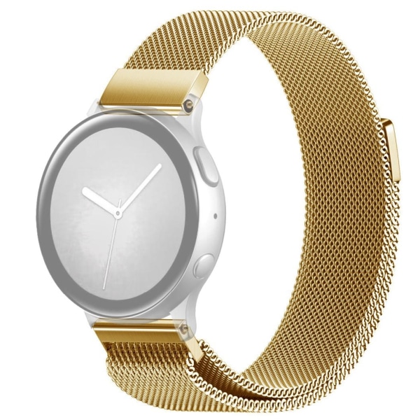 SKALO Milanese Loop til Samsung Watch Active2 40mm - Vælg farve Gold