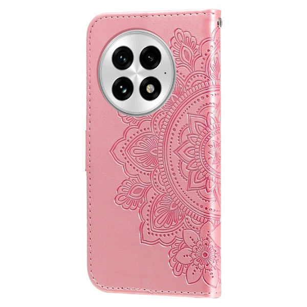SKALO OnePlus 13 Mandala Lompakkokotelo - Pinkki Pink