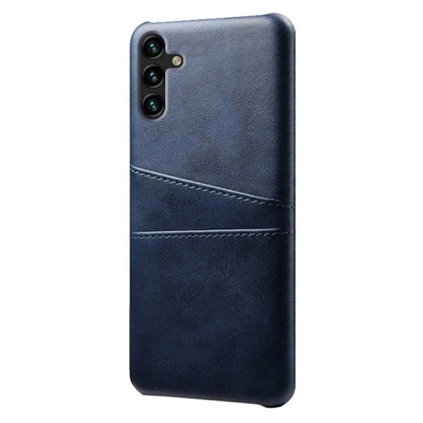 SKALO Samsung A54 5G PU-nahkainen Korttikotelo - Sininen Blue