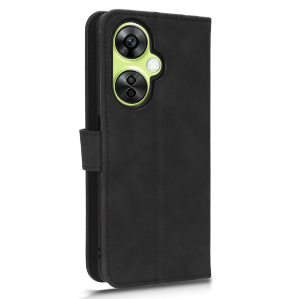 SKALO OnePlus Nord CE 3 Lite 5G Matt PU-læderpungetui - Sort Black