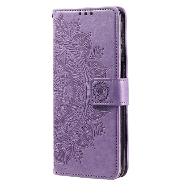 SKALO iPhone 16 Pro Mandala Plånboksfodral - Lila Lila