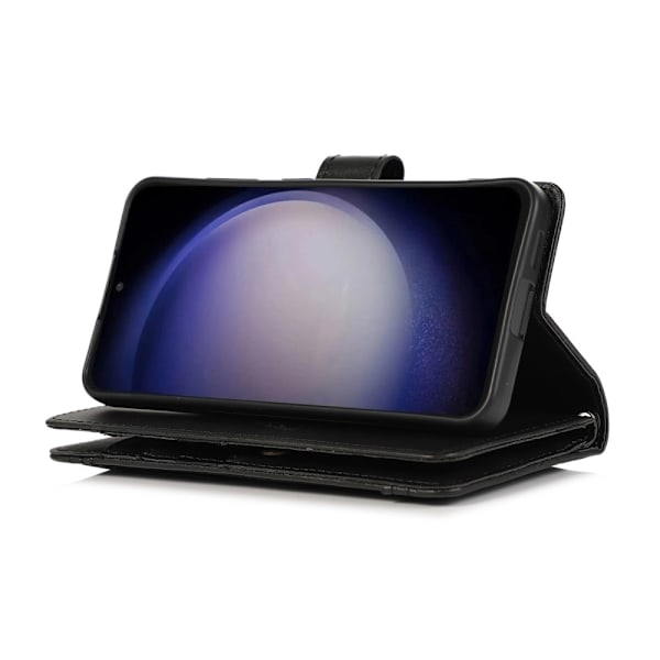 SKALO Samsung S25 Big Wallet Plånboksfodral - Svart Svart