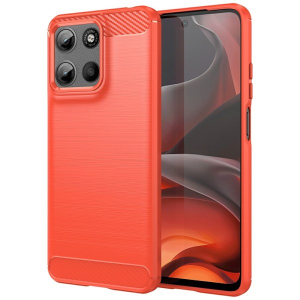 SKALO Motorola Moto G15 4G Armor Carbon Skal - Fler färger Röd