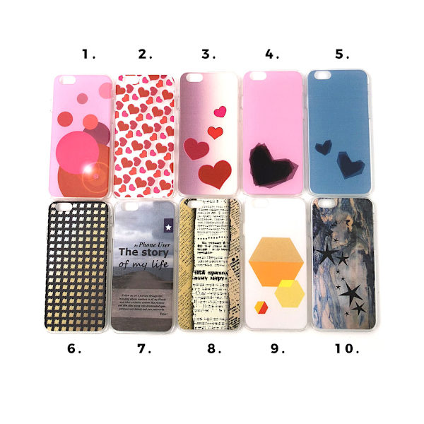 Skal med motiv iPhone 6/6S MultiColor Motiv 6