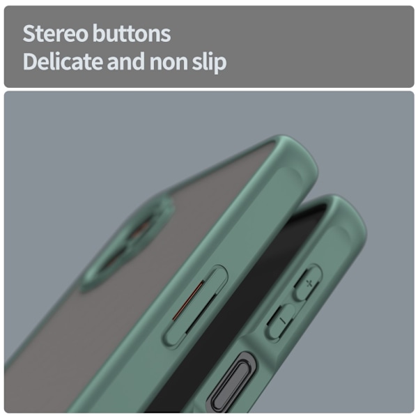 SKALO Samsung XCover7 Pro Color Bumper Frosted Suojakuori - Vihreä Green