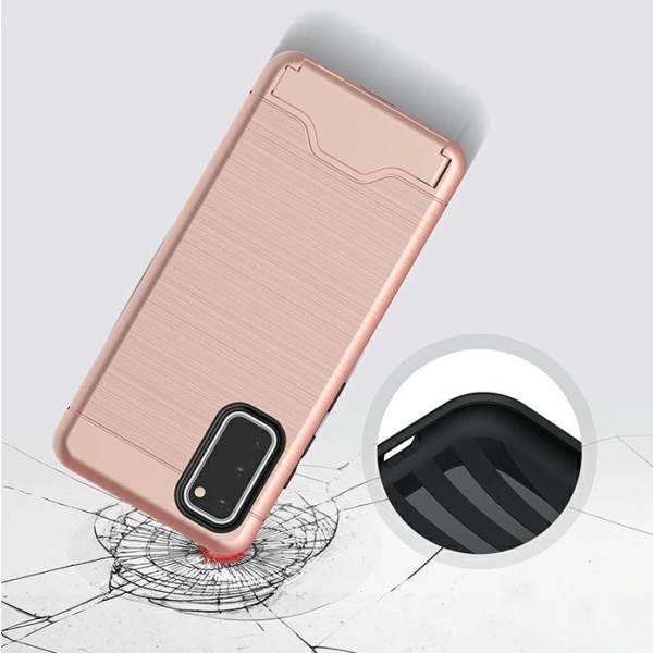 Samsung S20 | Armor skal | Korthållare - fler färger Rosa
