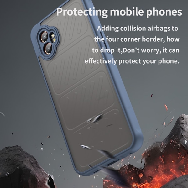 SKALO Samsung XCover7 Pro Color Bumper Frosted Suojakuori - Sininen Blue