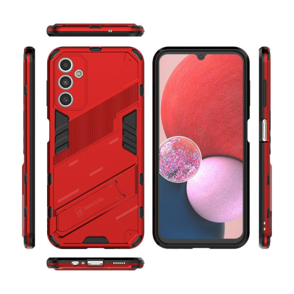 SKALO Samsung A14 4G/5G Hybrid BIBERCAS Cover - Rød Red