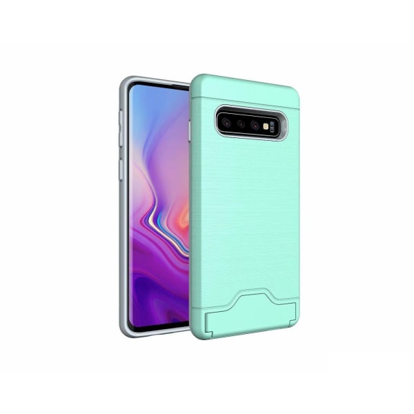 Samsung S10 PLUS | Panser skal | Kortholder - flere farver Turquoise