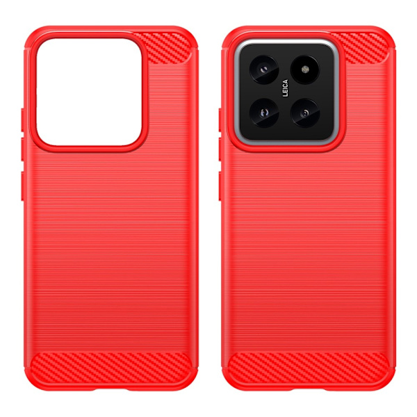 SKALO Xiaomi 14 5G Armor Carbon Stöttåligt TPU-skal - Fler färger Röd