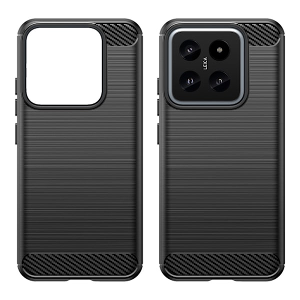 SKALO Xiaomi 14 5G Armor Carbon Stöttåligt TPU-skal - Fler färger Svart