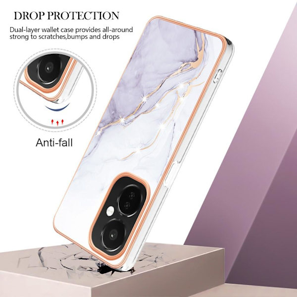 SKALO OnePlus Nord CE 3 Lite 5G Marmor TPU-skal - Motiv 2 multifärg