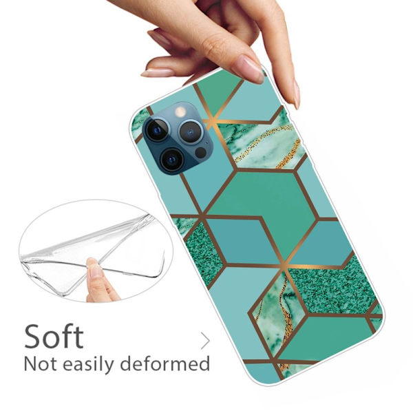 SKALO iPhone 13 Pro Marmor TPU-skal - Motiv 3 Multicolor