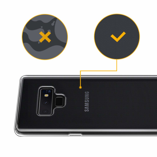 Transparent silikone TPU etui til Samsung Note 9 Transparent