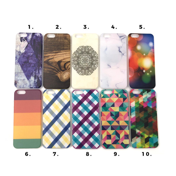 Skal med motiv iPhone 6/6S MultiColor Motiv 8