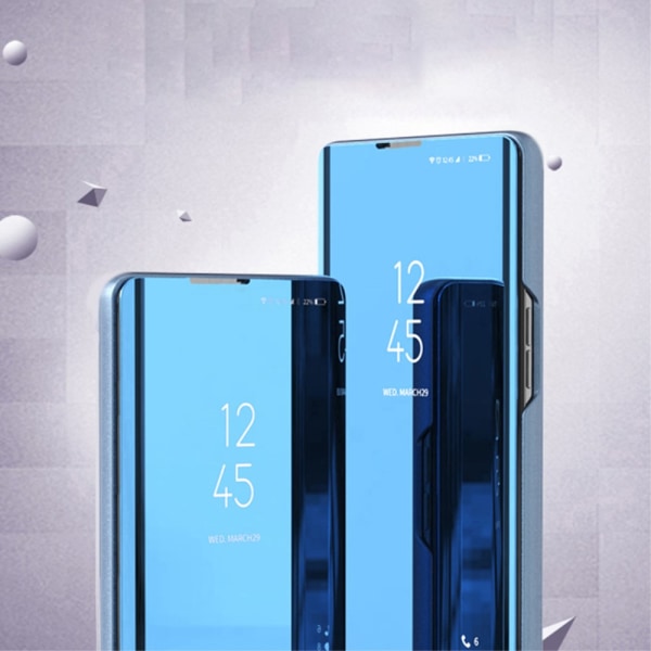 SKALO Xiaomi 13T/13T Pro Clear View Mirror Lompakko - Hopea Silver